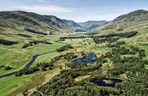 Aerial view of Glen Clova