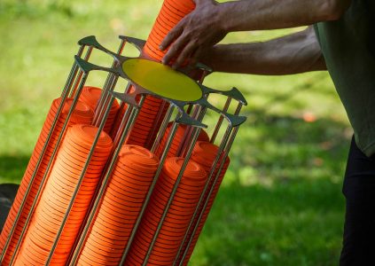 Traps machine for clay pigeon shooting