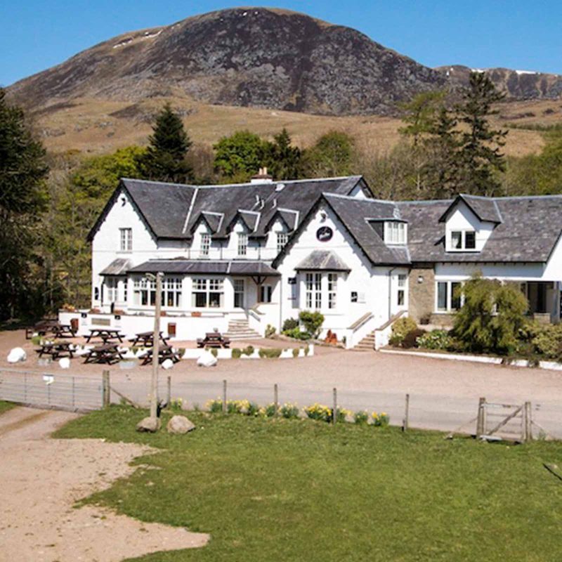 The exterior of Glen Clova Hotel