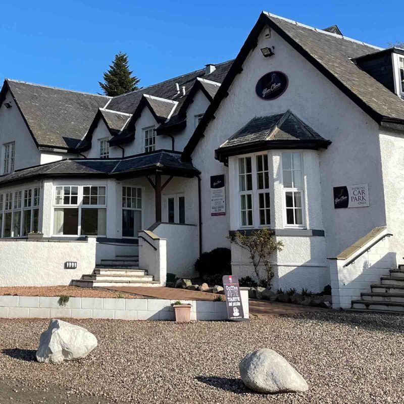 The exterior of Glen Clova Hotel