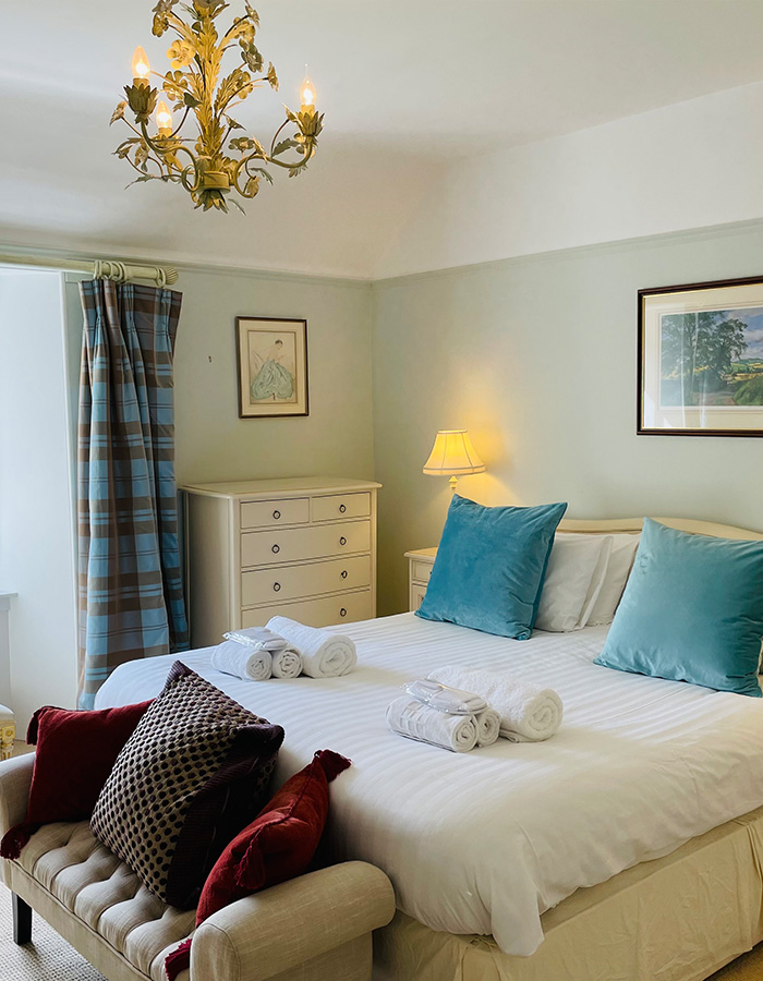 A double bedroom in The Old Manse at Glen Clova Hotel