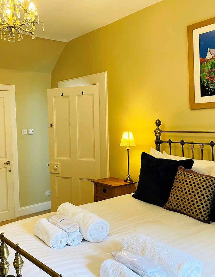 A double bedroom in The Old Manse at Glen Clova Hotel