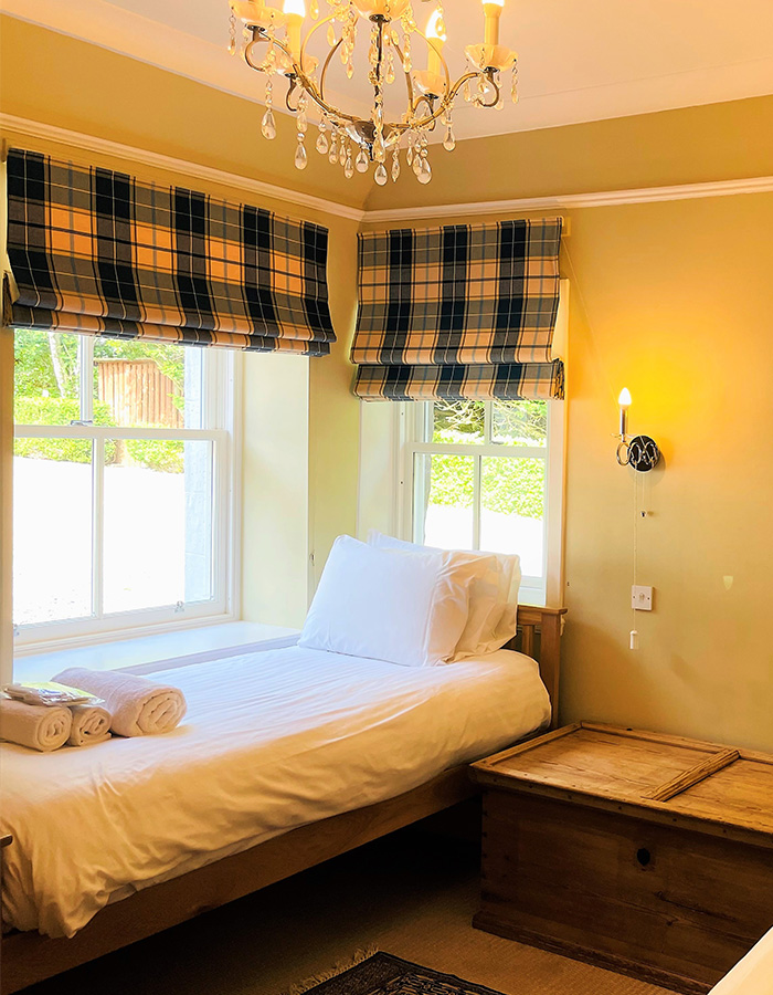 A twin room in The Old Manse at Glen Clova Hotel