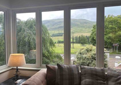 The view from inside Glen Clova.